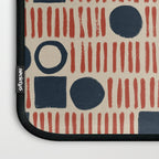 Red & Blue Hand-drawn Pattern #1 Laptop Sleeve Gallery Image 3