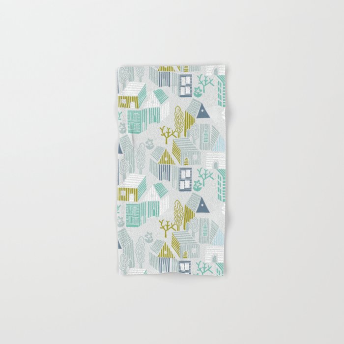 bonjour ma vie; City life collection, soft grey  Bath Towel Gallery Image 1