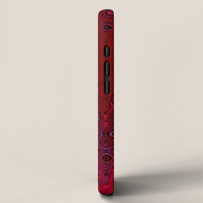 Red And Purple Abstract Painting iPhone Case Gallery Image 2