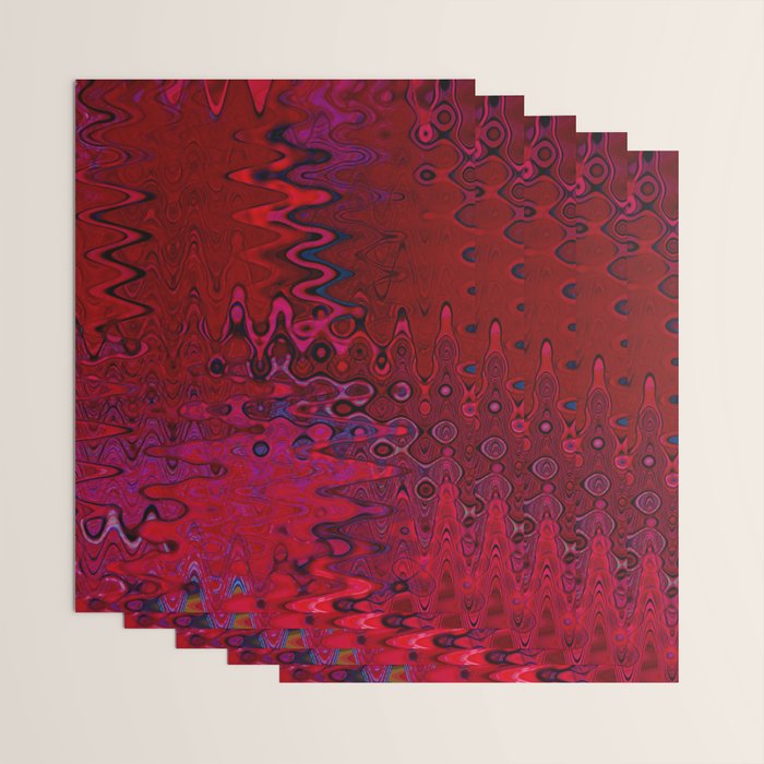 Red And Purple Abstract Painting Wrapping Paper Gallery Image 3