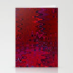 Red And Purple Abstract Painting Stationery Card Gallery Image 2