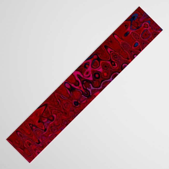 Red And Purple Abstract Painting Table Runner Gallery Image 3