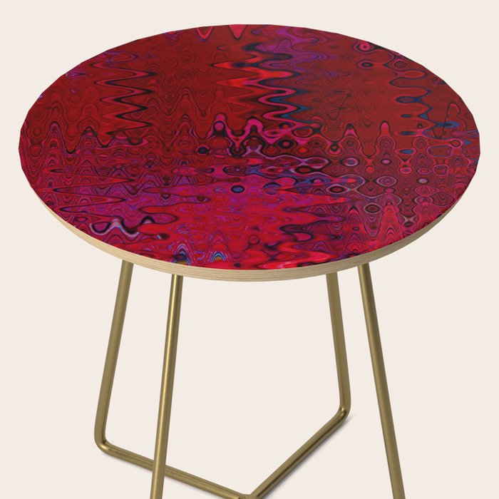 Red And Purple Abstract Painting Side Table Gallery Image 2