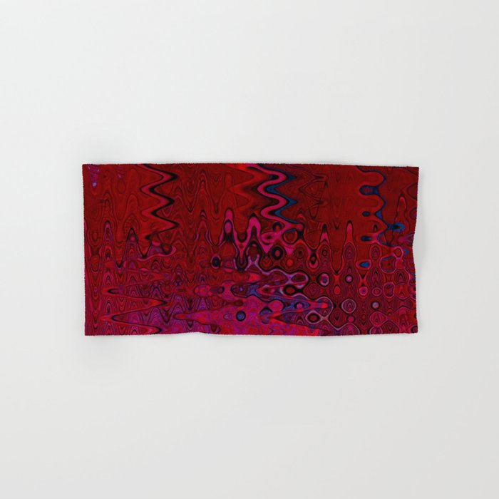 Red And Purple Abstract Painting Bath Towel Gallery Image 1