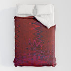 Red And Purple Abstract Painting Comforter Gallery Image 6