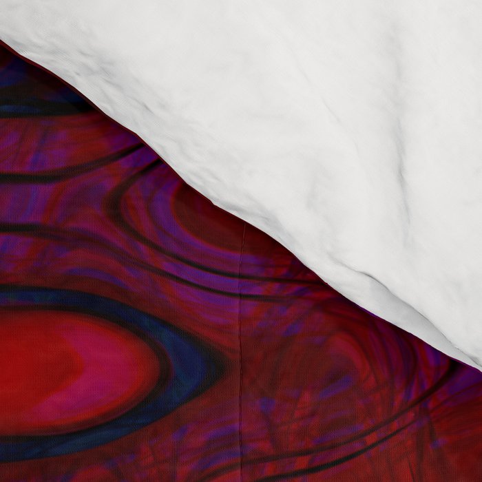 Red And Purple Abstract Painting Comforter Gallery Image 4