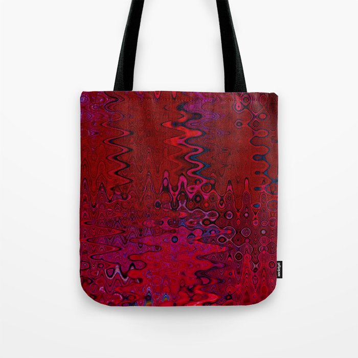 Red And Purple Abstract Painting Tote Bag Gallery Image 1
