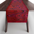 Red And Purple Abstract Painting Table Runner Gallery Image 1