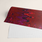 Red And Purple Abstract Painting Wrapping Paper Gallery Image 2