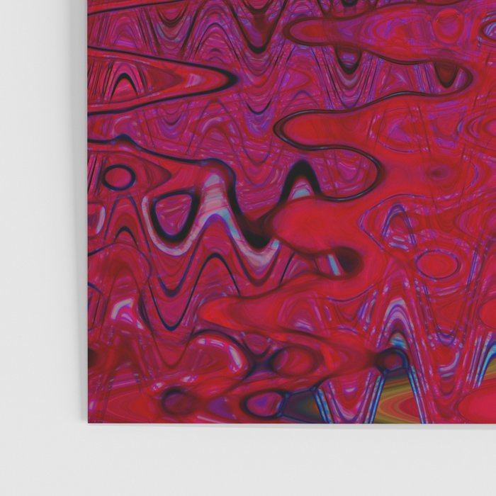 Red And Purple Abstract Painting Poster Gallery Image 3