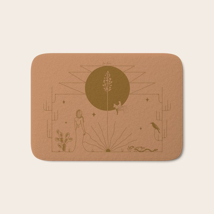 It Was All A Dream - Terracotta Bath Mat Gallery Image 1