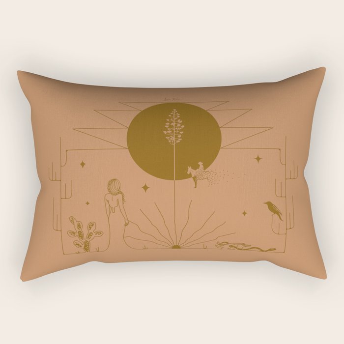It Was All A Dream - Terracotta Rectangular Pillow Gallery Image 1