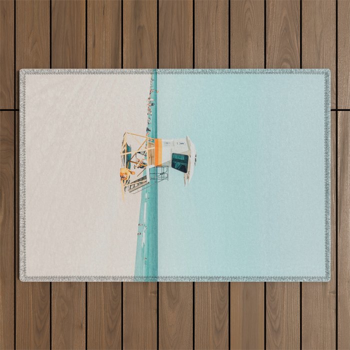 Aussie lifeguard Outdoor Rug Gallery Image 1