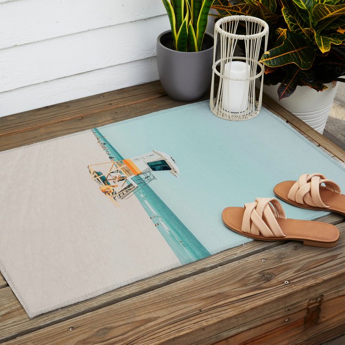 Aussie lifeguard Outdoor Rug Gallery Image 2