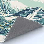 2021 Ski Stowe Vermont Vintage Poster  Rug Gallery Image 4