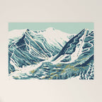 2021 Ski Stowe Vermont Vintage Poster  Welcome Mat Gallery Image 1