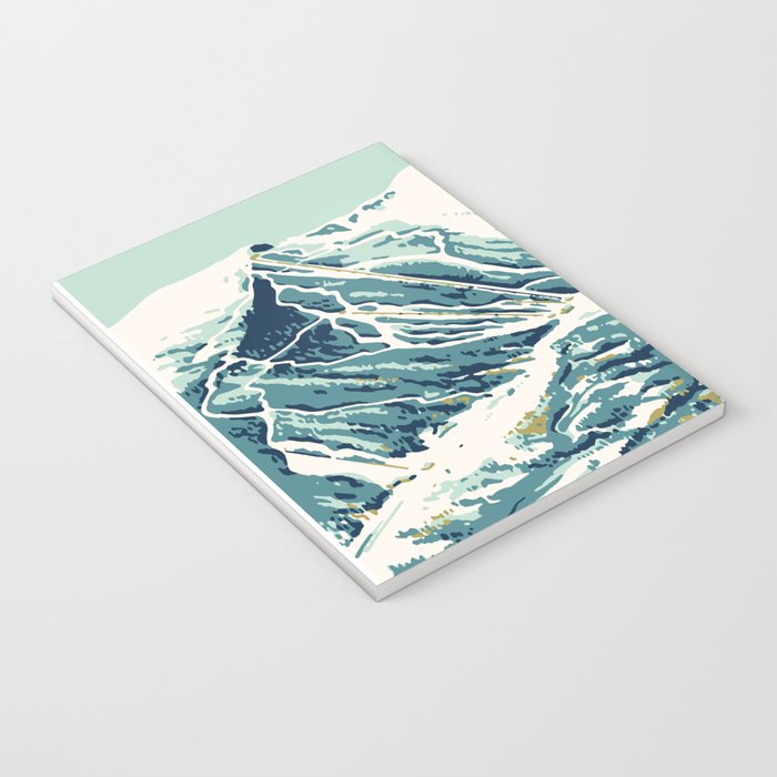 2021 Ski Stowe Vermont Vintage Poster  Notebook Gallery Image 3