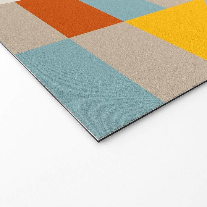 Modern Abstract Geometric Bold Colorful Artwork Welcome Mat Gallery Image 2