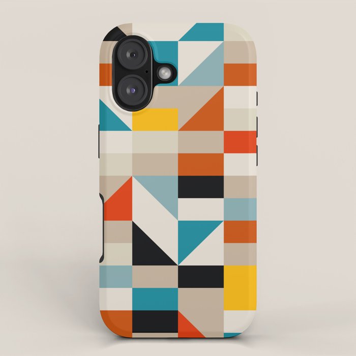 Modern Abstract Geometric Bold Colorful Artwork iPhone Case Gallery Image 1