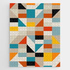 Modern Abstract Geometric Bold Colorful Artwork Jigsaw Puzzle Gallery Image 1