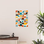 Modern Abstract Geometric Bold Colorful Artwork Poster Gallery Image 2