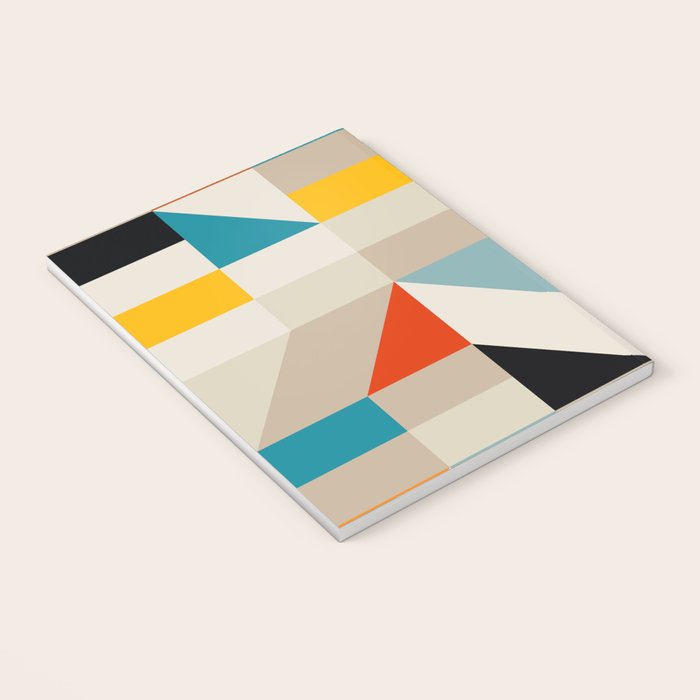 Modern Abstract Geometric Bold Colorful Artwork Notebook Gallery Image 3