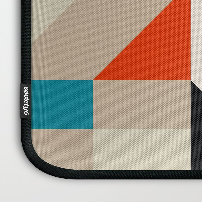 Modern Abstract Geometric Bold Colorful Artwork Laptop Sleeve Gallery Image 3