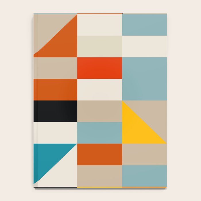 Modern Abstract Geometric Bold Colorful Artwork Notebook Gallery Image 4