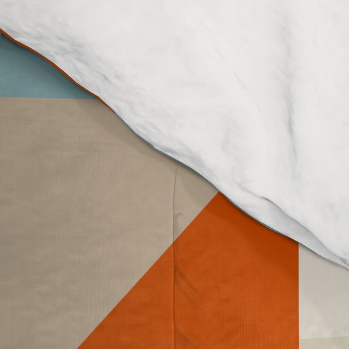 Modern Abstract Geometric Bold Colorful Artwork Comforter Gallery Image 4