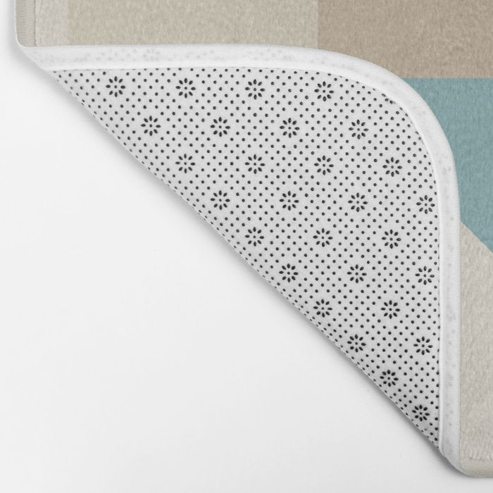 Modern Abstract Geometric Bold Colorful Artwork Bath Mat Gallery Image 2