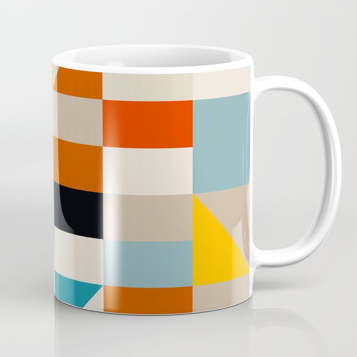 Modern Abstract Geometric Bold Colorful Artwork Coffee Mug Gallery Image 1