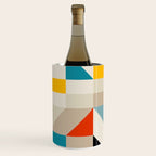 Modern Abstract Geometric Bold Colorful Artwork Wine Chiller Gallery Image 2