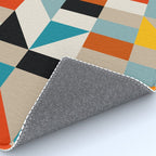 Modern Abstract Geometric Bold Colorful Artwork Rug Gallery Image 4