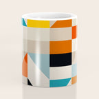 Modern Abstract Geometric Bold Colorful Artwork Coffee Mug Gallery Image 4
