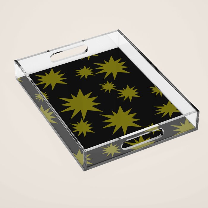 Dark Chartreuse Boom Acrylic Tray Gallery Image 1