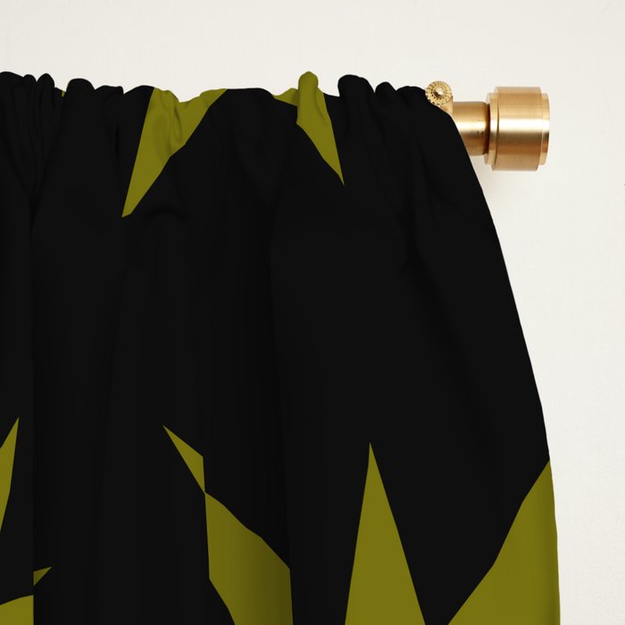Dark Chartreuse Boom Window Curtain Gallery Image 2