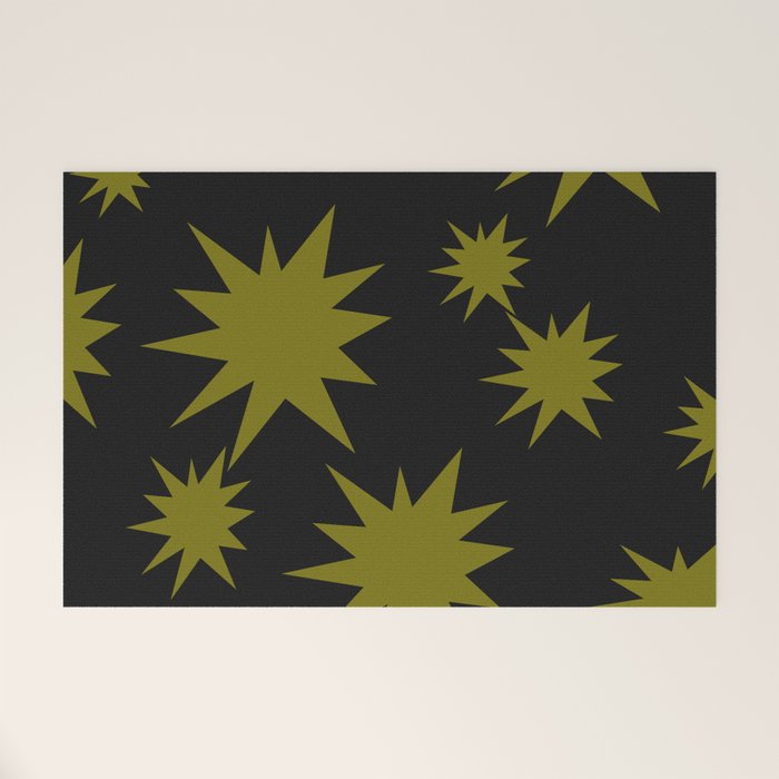 Dark Chartreuse Boom Welcome Mat Gallery Image 1
