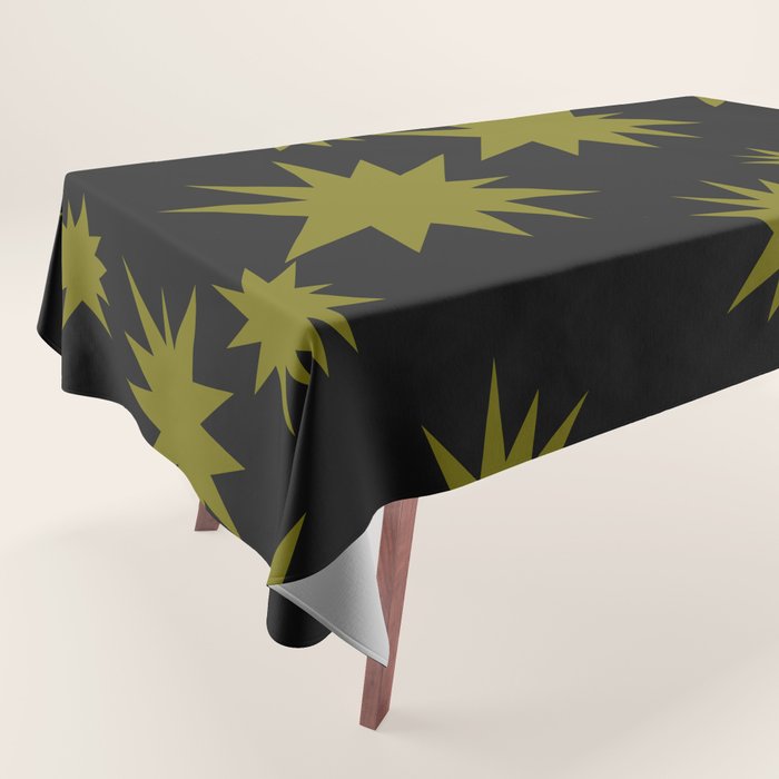 Dark Chartreuse Boom Tablecloth Gallery Image 1