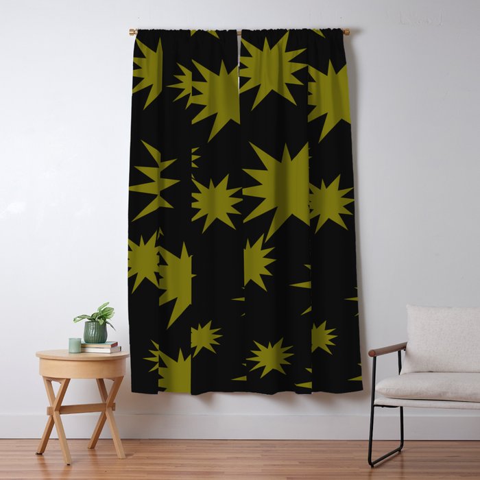 Dark Chartreuse Boom Window Curtain Gallery Image 5