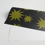Dark Chartreuse Boom Wrapping Paper Gallery Image 2