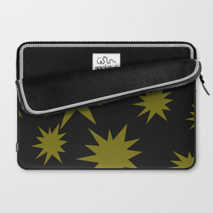 Dark Chartreuse Boom Laptop Sleeve Gallery Image 2