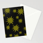 Dark Chartreuse Boom Stationery Card Gallery Image 2