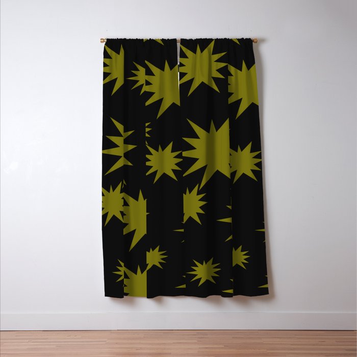 Dark Chartreuse Boom Window Curtain Gallery Image 3