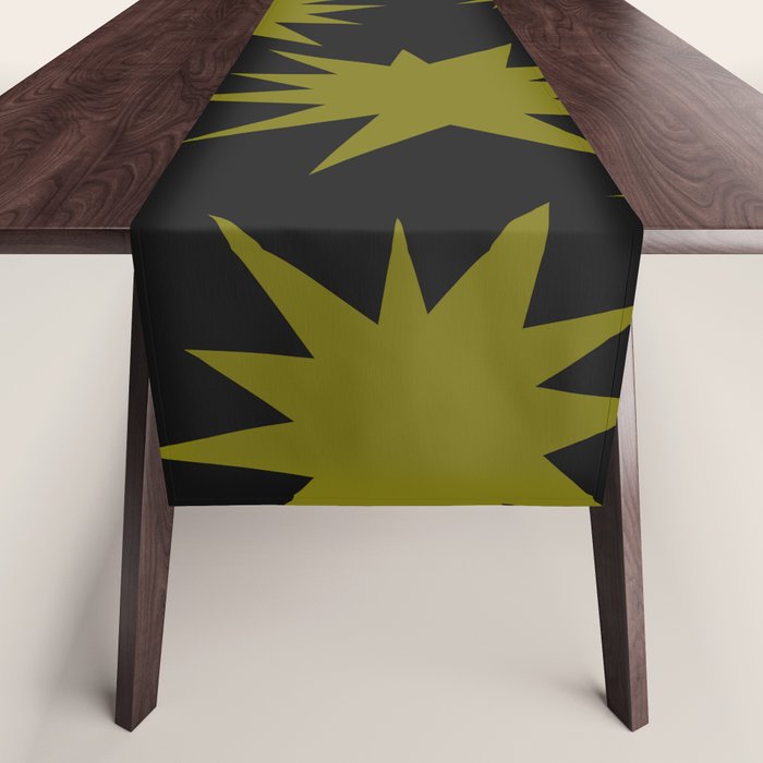 Dark Chartreuse Boom Table Runner Gallery Image 1