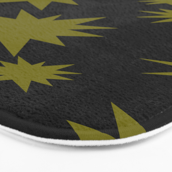 Dark Chartreuse Boom Bath Mat Gallery Image 3