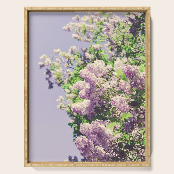 Lilac Flowers Serving Tray Gallery Image 1