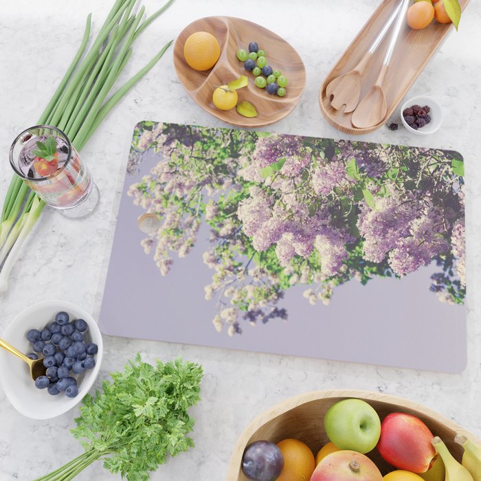 Lilac Flowers Cutting Board Gallery Image 2
