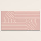 Oval Lines Abstract XXIII Desk Mat Gallery Image 3