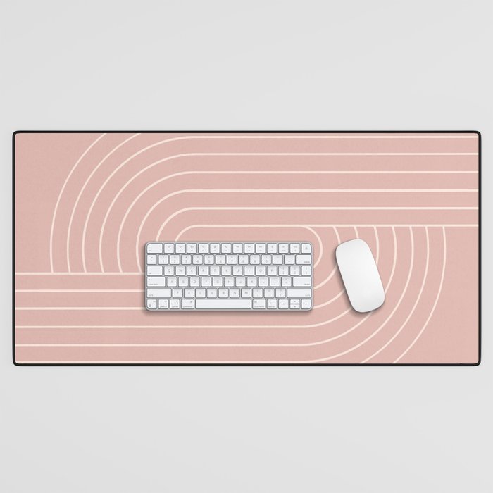Oval Lines Abstract XXIII Desk Mat Gallery Image 1
