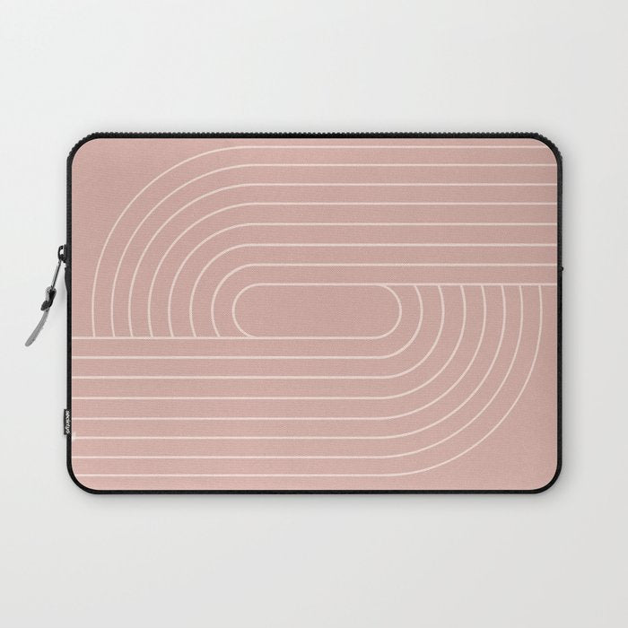 Oval Lines Abstract XXIII Laptop Sleeve Gallery Image 1